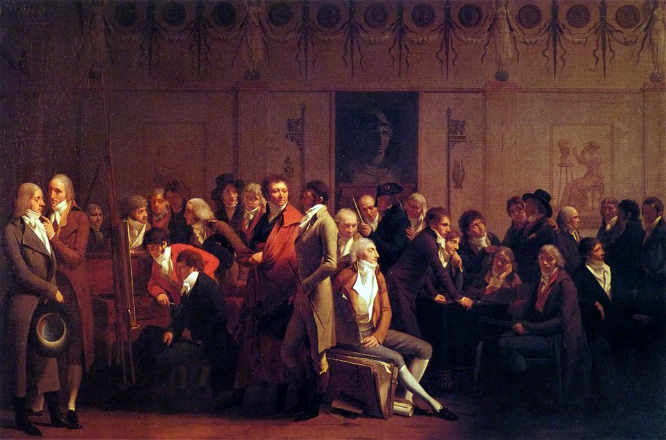 Boilly réunion d'artiste chez Isabey 1798