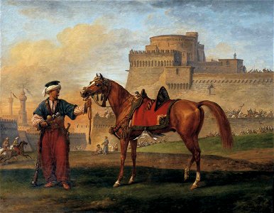 Carle Vernet - A Mameluk Leading His Horse - WGA24720