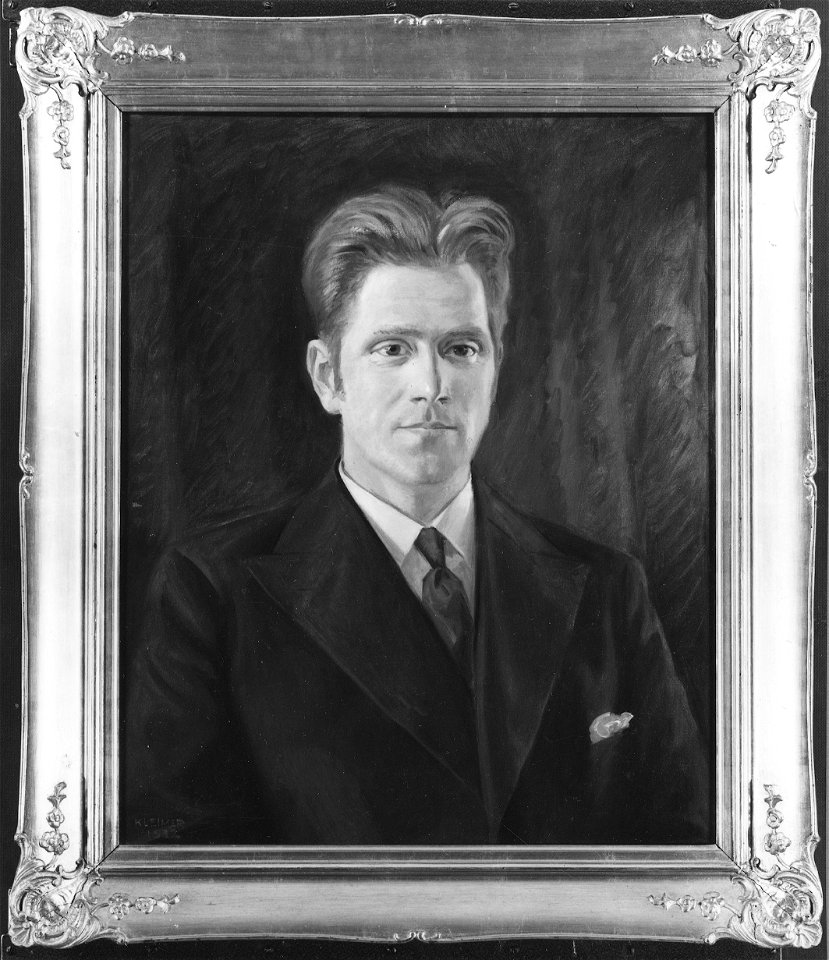 Carl-Gustaf Berggren, 1909-1982, gift med Margareta Berggren (Axel Kleimer) - Nationalmuseum - 40201