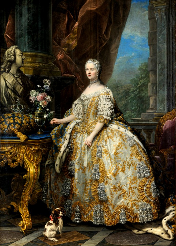 Carle Van Loo - Marie Leszczinska, reine de France (1703-1768) - Google Art Project