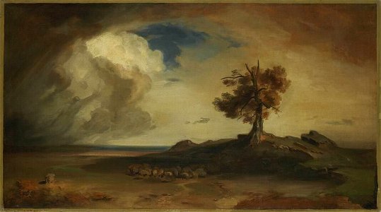 Carl-rottmann-griechische-kueste-bei-sturm