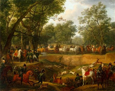 Carle Vernet - Napoleon on a Hunt in the Forest of Compiègne - WGA24721