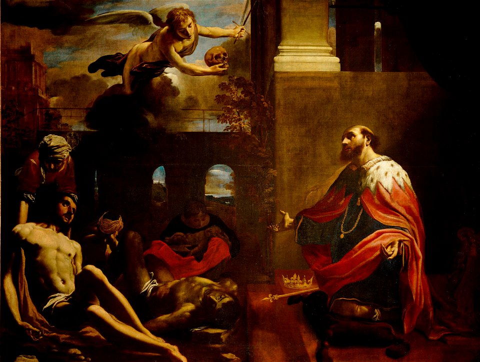 Carlo Bonone, , Kunsthistorisches Museum Wien, Gemäldegalerie - Hl. Ludwig bittet um Abwendung der Pest - GG 2171 - Kunsthistorisches Museum