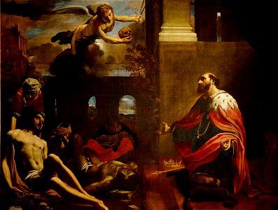 Carlo Bonone, , Kunsthistorisches Museum Wien, Gemäldegalerie - Hl. Ludwig bittet um Abwendung der Pest - GG 2171 - Kunsthistorisches Museum