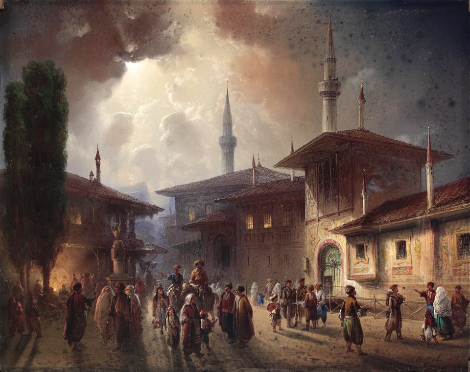 Carlo Bossoli Khanpalast von Bachcisaraj 1857