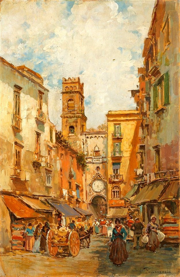 Carlo Brancaccio Straßenansicht in Neapel