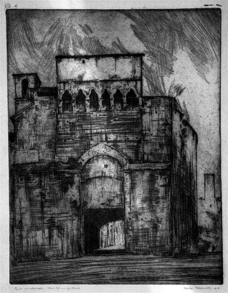 Carlo Cainelli – Porta medioevale, San Gimignano