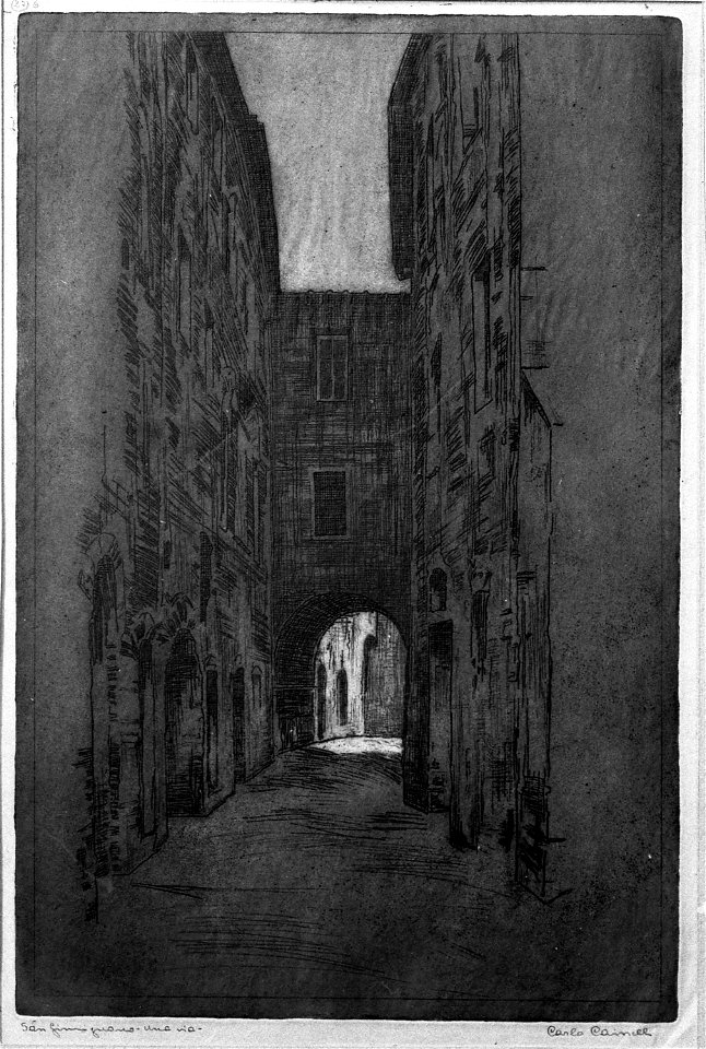 Carlo Cainelli – San Gimignano, una via