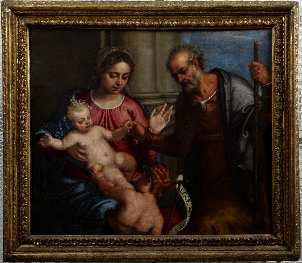 Carlo Caliari - Holy Family with the Infant Saint John - y1935-42 - Princeton University Art Museum