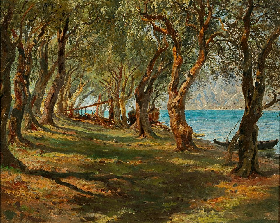 Carlo Brioschi - Olive Grove on Lake Garda