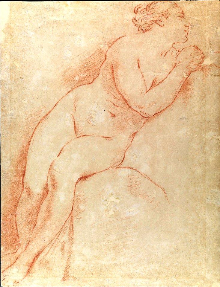 Carlo Cignani - Estudo de nu feminino
