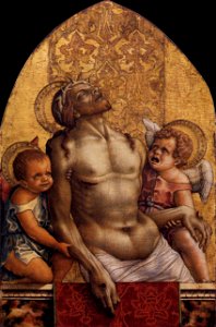 Carlo Crivelli - Pietà - WGA05790. Free illustration for personal and commercial use.