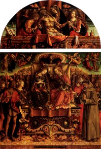 Carlo Crivelli - Coronation of the Virgin 2 - WGA5782. Free illustration for personal and commercial use.