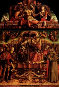 Carlo Crivelli - Coronation of the Virgin - WGA5782. Free illustration for personal and commercial use.