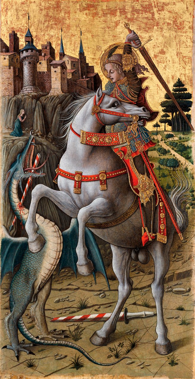 Carlo Crivelli - Saint George Slaying the Dragon - P16e13 - Isabella Stewart Gardner Museum