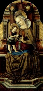 Carlo Crivelli - Virgin and Child Enthroned - WGA5800