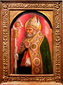 Carlo Crivelli, Heilige Ambrosius, ca 1490 (Bonnefantenmuseum Maastricht)