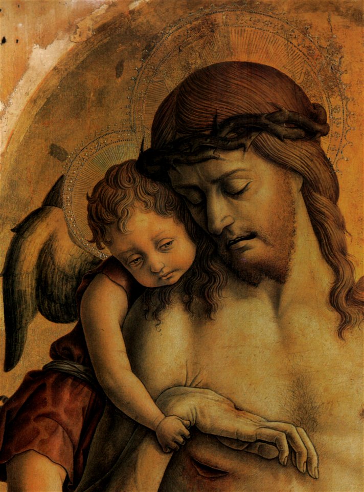 Carlo crivelli, montefiore, pietà di londra 2