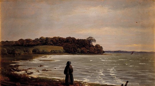 Carlo Dalgas - Ved Præstø Fjord i blæst - KMS4215 - Statens Museum for Kunst