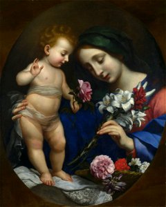 Carlo Dolci (1616-1686) (after) - The Virgin and Child with Flowers - NG934 - National Gallery