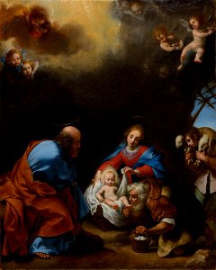 Carlo Dolci - Adoration of the Shepherds - 1968.22 - Cleveland Museum of Art. Free illustration for personal and commercial use.