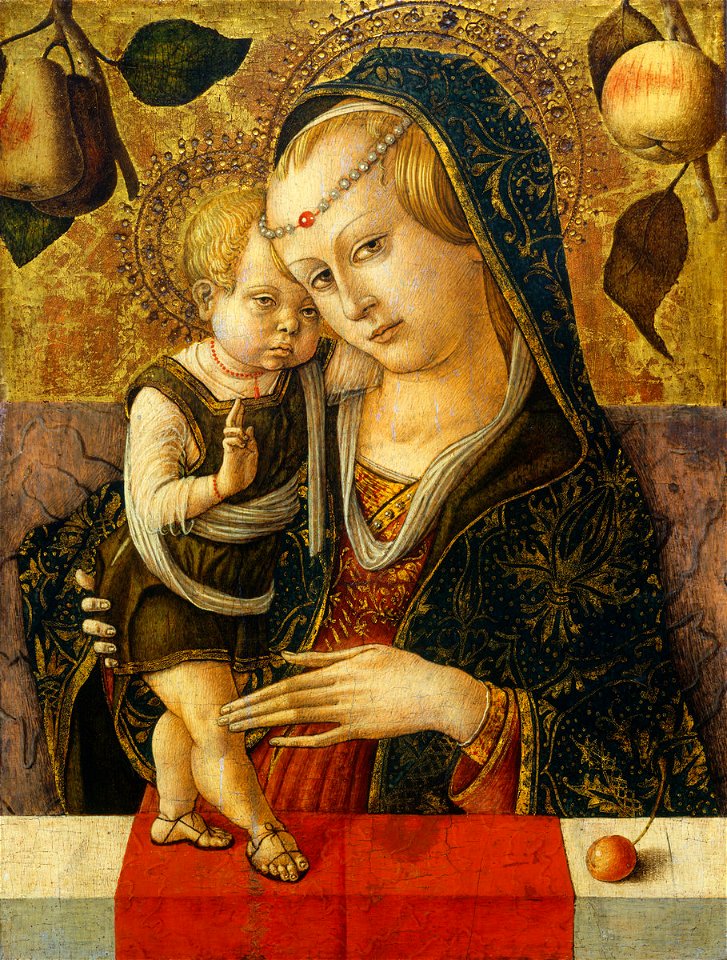 Carlo Crivelli, madonna col bambino, 1490 c