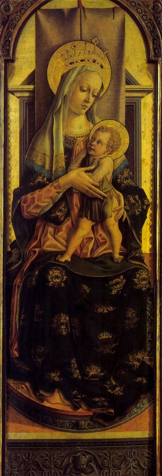 Carlo crivelli, montefiore, madonna