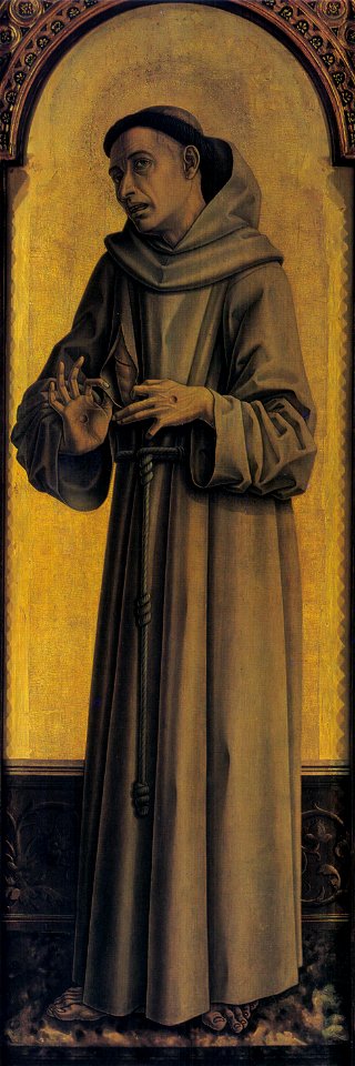 Carlo crivelli, montefiore, san francesco k