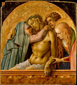 Carlo crivelli, pietà del 1476. Free illustration for personal and commercial use.