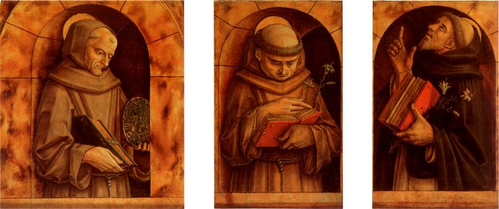 Carlo crivelli, tre santi di esztergom 2. Free illustration for personal and commercial use.