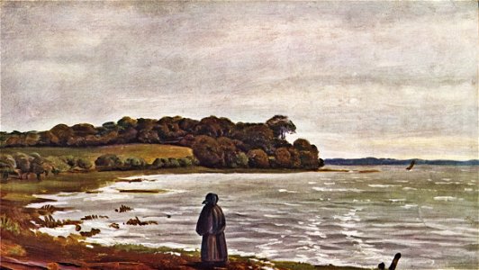 Carlo Dalgas - Ved Præstø Fjord i blæst - 1847