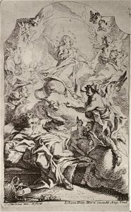 Carlo Innocenzo Carloni - Sv. Jožef in Brezmadežna
