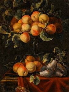 Carlo Manieri - Still Life with Fruit and Glass Tazzas
