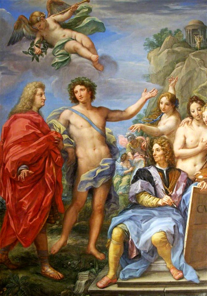 Carlo Maratta (1625-1713) - Marchese Niccolò Maria Pallavicini Guided to the Temple of Virtue by Apollo, with a Self Portrait of the Artist - 732098 - National Trust