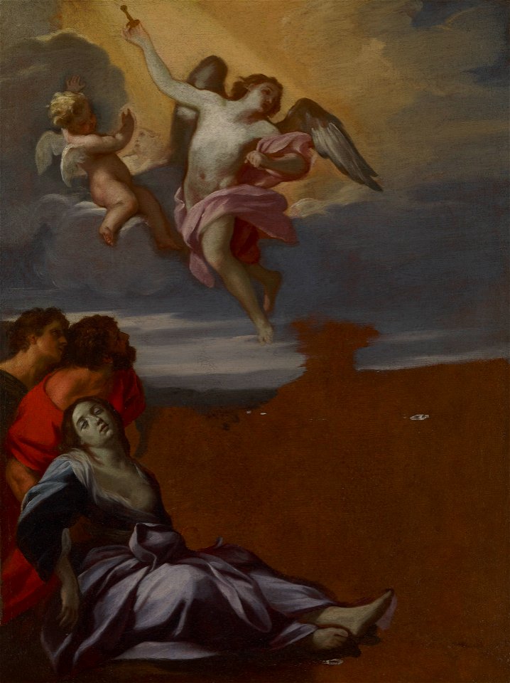 Carlo Maratti - Study for the altarpiece of Saint Rosalie among the Plague-Stricken - 2011.5.1 - Yale University Art Gallery
