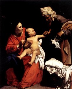 Carlo Saraceni - Madonna and Child with St Anne - WGA20834