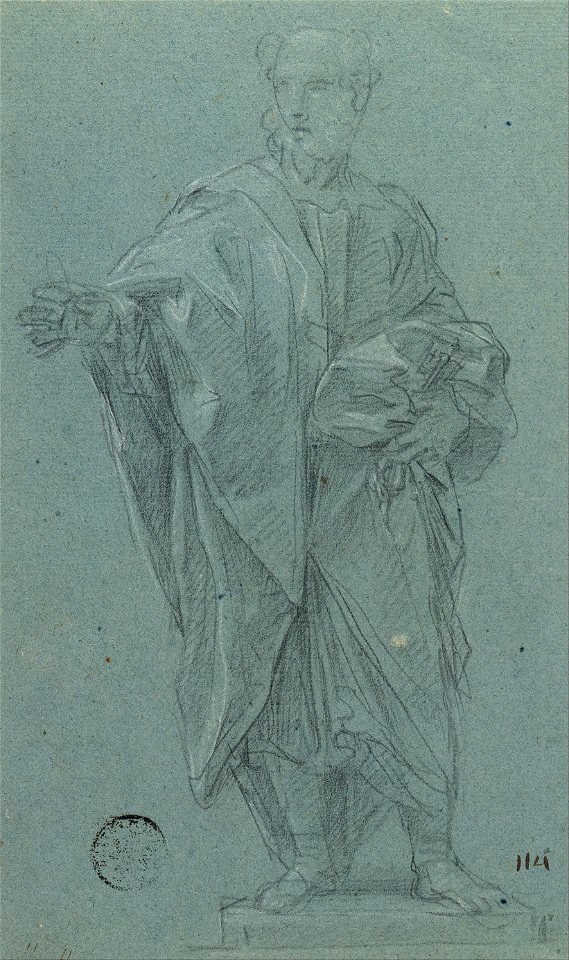 Carlo Maratti - Study for a Statue of the Apostle Peter - Google Art Project