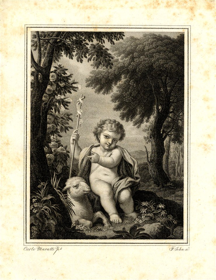 Carlo Maratti St Johannes als Kinde mit dem Lamm 1831 ubs G 0814 II