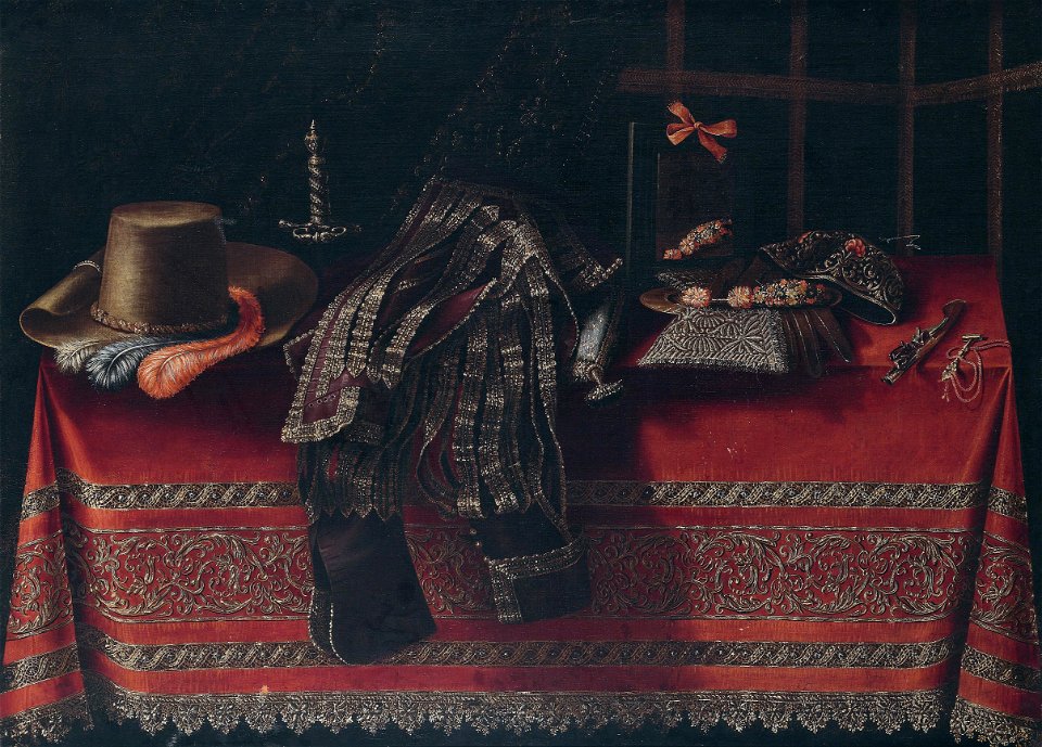 Carlo Manieri Stilleben mit Kleidung