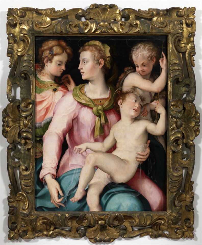 Carlo Portelli da Loro - Virgin, Child, Infant John, and Saint Margaret - y340 - Princeton University Art Museum