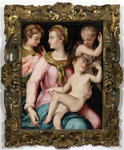 Carlo Portelli da Loro - Virgin, Child, Infant John, and Saint Margaret - y340 - Princeton University Art Museum