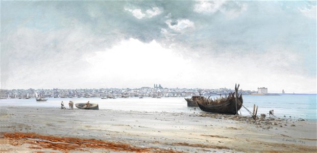 Carlos Corsetti Blick auf Montevideo 1892