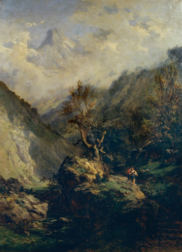 Carlos de Haes - Mountains in Asturias - Google Art Project
