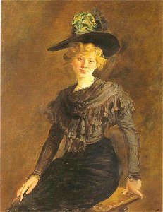 Carlota Vidal, germana de la pintora Lluïsa Vidal, c.1905