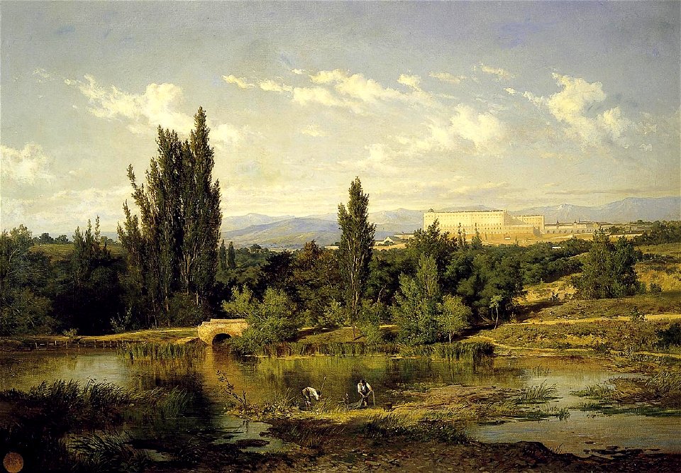 Carlos Haes Obra original pintada en 1857. Óleo sobre lienzo, 69x100cm. Museo de la Real Academis de Bellas Artes de San Fernando, Madrid