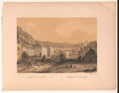 Carlsbad von der Nordseite Carlsbad pris du côté du nord - - X. Sandmann fec. ; gedr. Bei J. Rauh. LCCN2017650443
