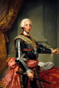 Carlos III de España, de Anton Raphael Mengs (Museo del Prado). Free illustration for personal and commercial use.