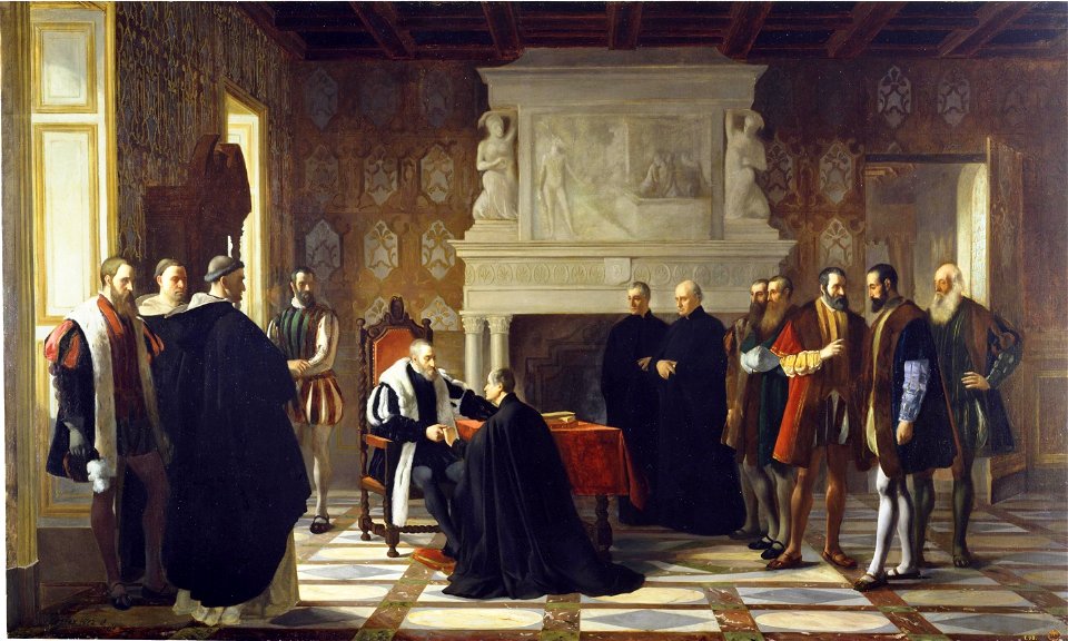 Carlos V recibe en Yuste la visita de San Francisco de Borja (Museo del Prado)