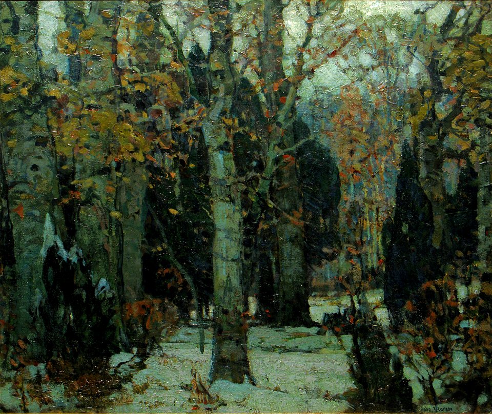 December Woods, Woodstock, New York by John Fabian Carlson