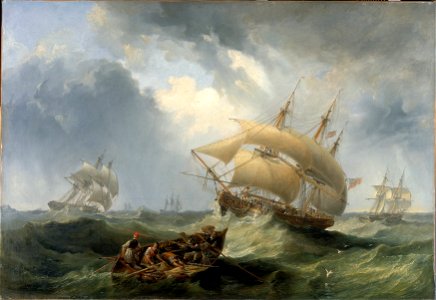 John W. Carmichael - Shipping in the Open Sea (1838)